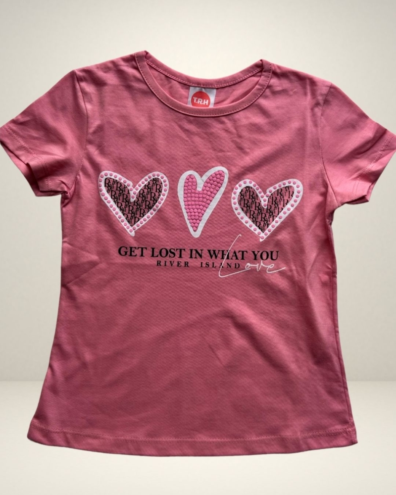 Remera Nena Manga Corta Corazón - Imagen 3